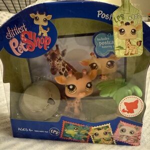 LPS Littlest Pet Shop Postcard Pets #902 Giraffe-NEW NIB